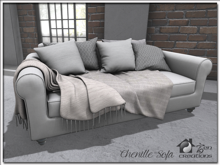 Chenille Sofa (Family Menu) - Interactive Family Sofa