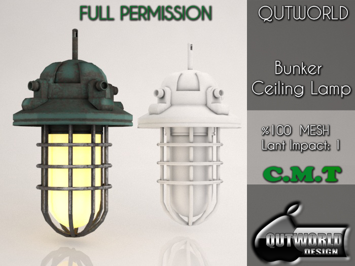 .::QUTWORLD Bunker Ceiling Lamp ::.FP 