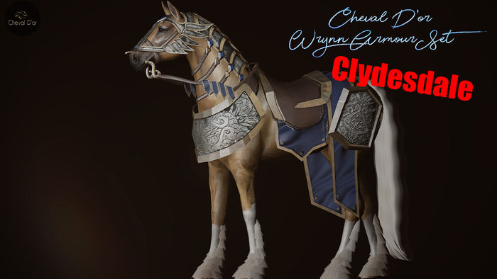 Cheval D'or / TeeglePet Clydesdale / Wrynn Armour Tack Set. (Boxed)