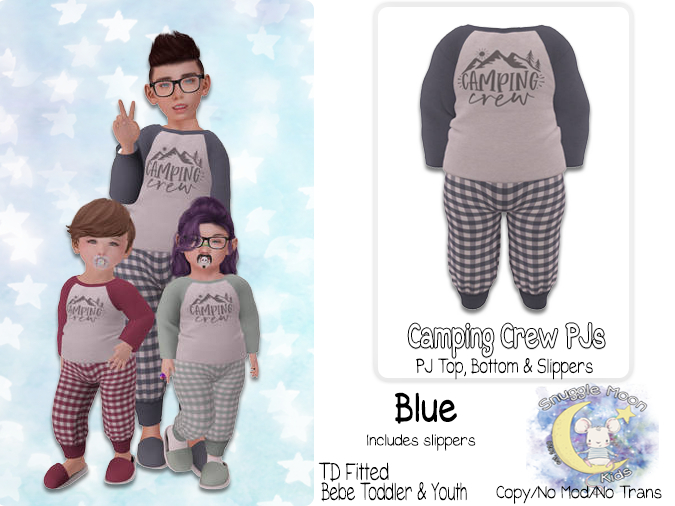 {SMK} Camping Crew Pjs | Blue