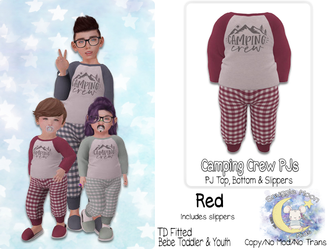 {SMK} Camping Crew Pjs | Red 
