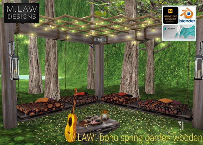 .:M.LAW:. boho spring garden Wooden Box
