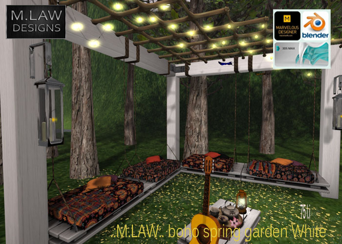 .:M.LAW:. boho spring garden White  Box