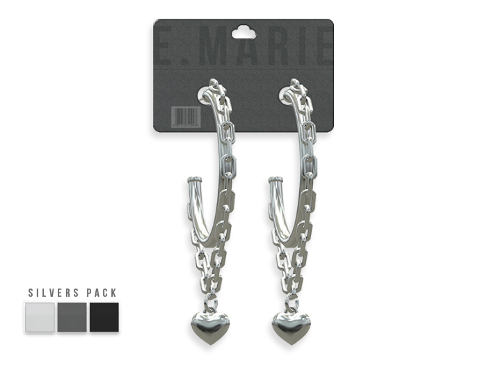 e.marie // Sabina Earrings - Silvers