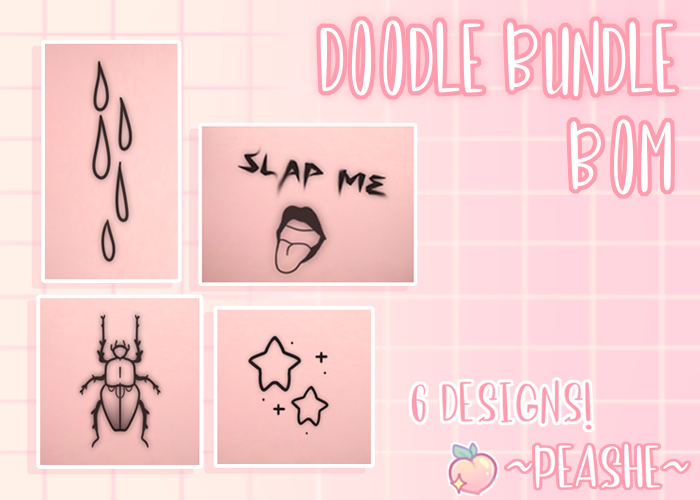 ~Peashe~ Doodle Tattoo Fatpack! BOM ( SALE )