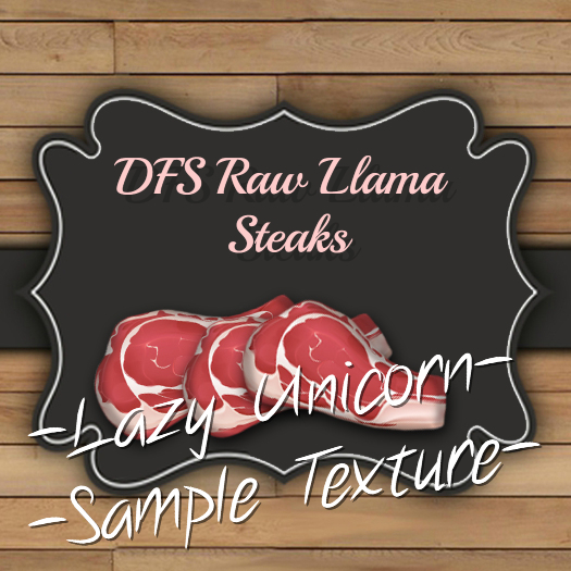 DFS Raw Llama Steaks