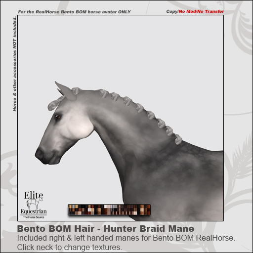 *E* Hunter Mane Set BOM Friesian [Boxed]
