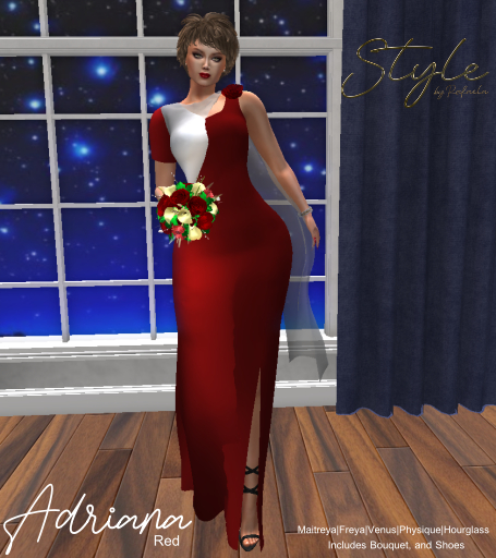 Style by Rafaela Adriana Gown Red  BOX
