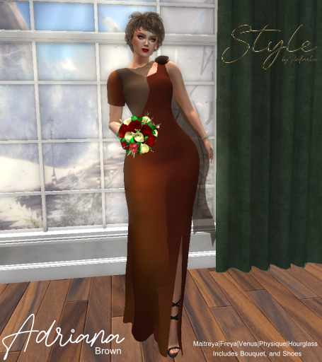 Style by Rafaela Adriana Gown Brown  BOX