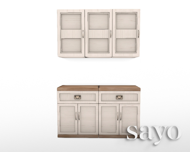 SAYO - Elm Laundry Collection - Cabinets