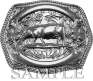 Zoy Alpha Texture [ Swine Buckle ] - Silver
