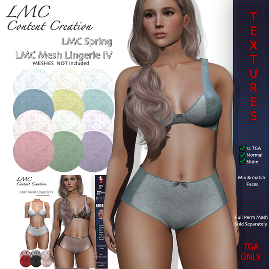 LMC TGA - Spring - Textures for the LMC Lingerie IV - 