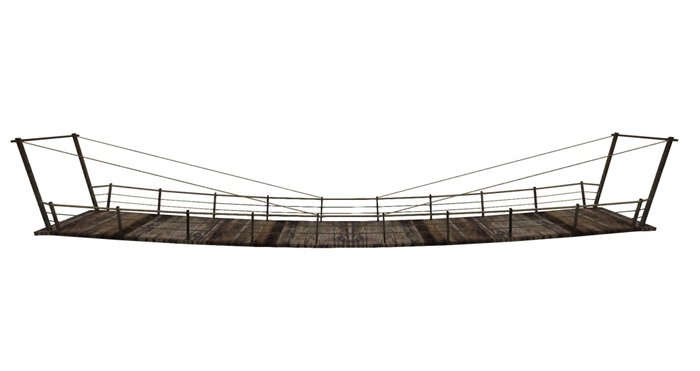Old suspension bridge Mesh