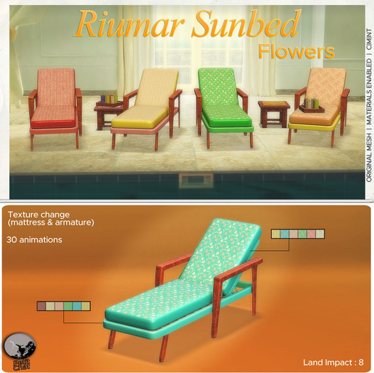 *PC* Riumar Sunbed Flowers
