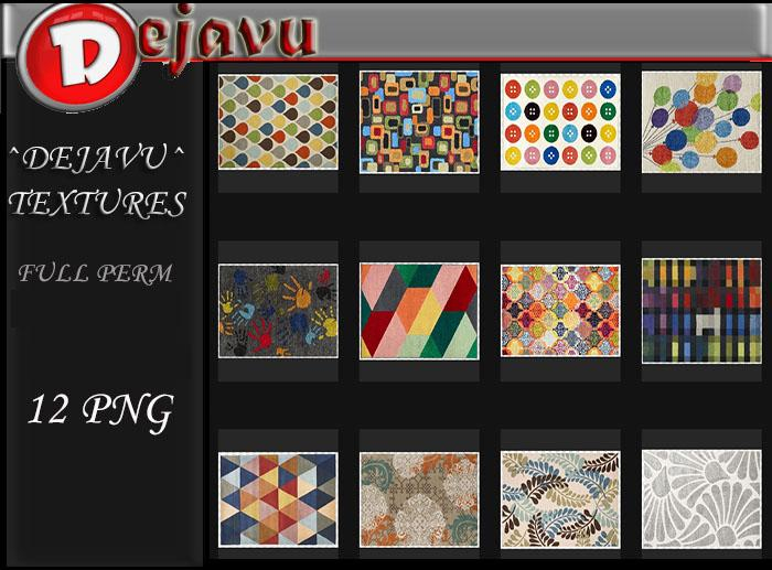 ^Dejavu^ Full Perm Patterned Rug Texture 02