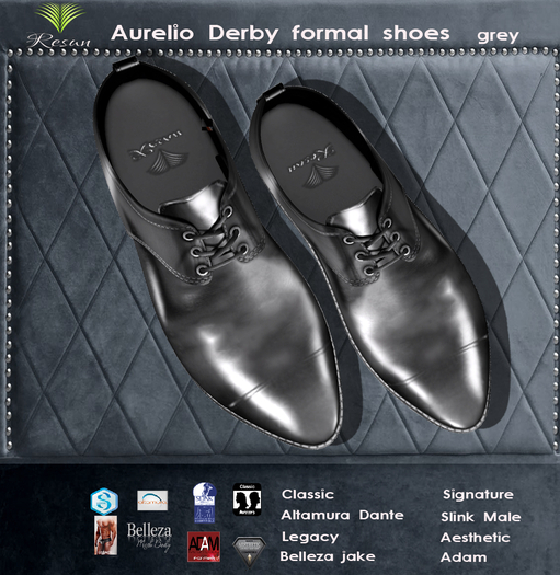 Res_Aurelio Derby Shoes Grey