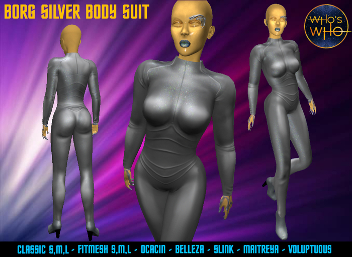 WW Borg Silver Body Suit