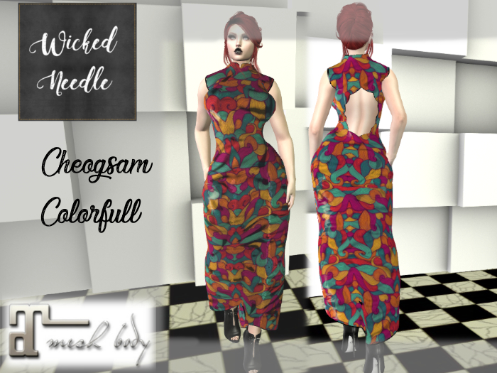 ~W-N~ Cheogsam : Colorfull for Maitreya