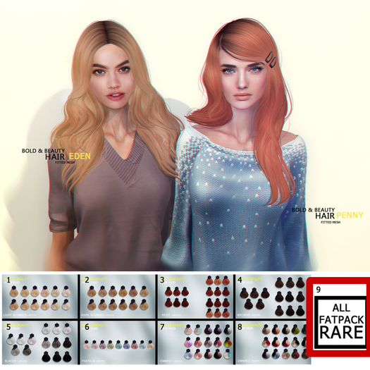 ::Bold & Beauty:: Hair :: Eden. (Fatpack) RARE