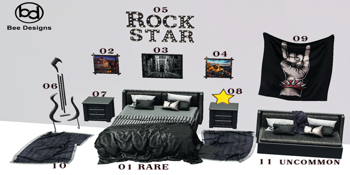 Bee Designs Rock Star gacha 11 UNCOMMON