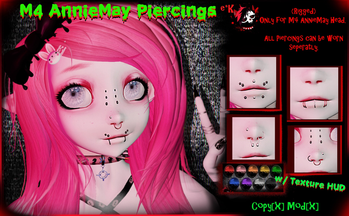 e*K M4 AnnieMay Piercings - [Rigged]