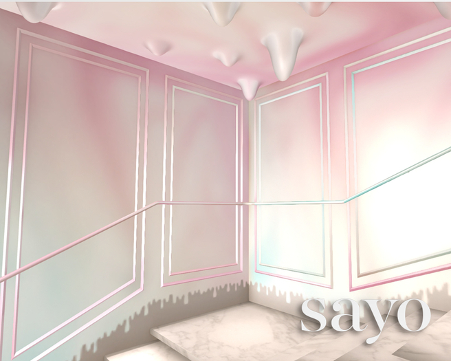 SAYO - Melted Backdrop - Unicorn