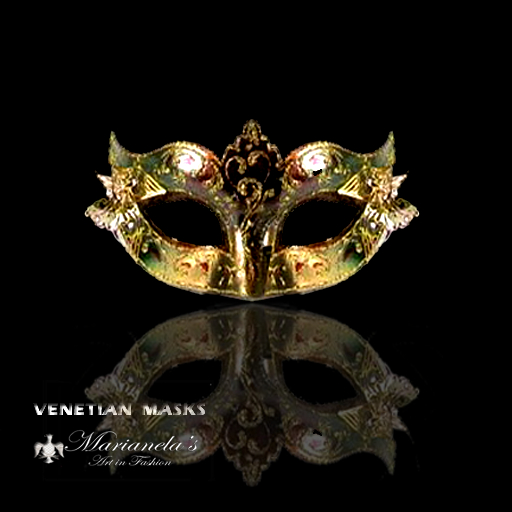 Marianela's Venetian Mask COLOMBINA FIORE 