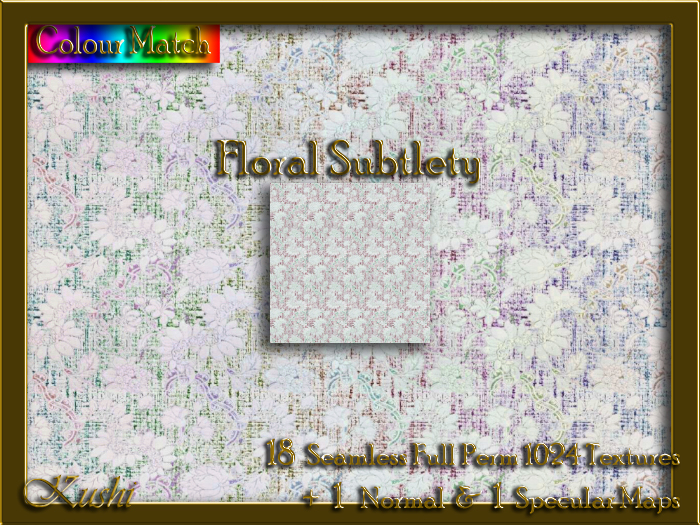 Floral Subtlety Seamless Texture Set