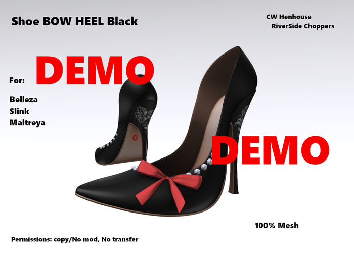 [CW] -Shoe BOW HEEL DEMO-BOX