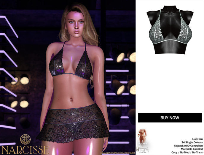 -Narcisse- ADD Lucy Lace Bra - Sage Dust