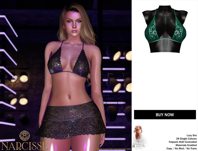 -Narcisse- ADD Lucy Lace Bra - Ultramarine