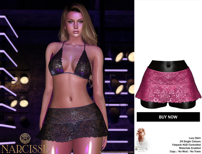 -Narcisse- ADD Lucy Lace Skirt & Panties - Boudoir