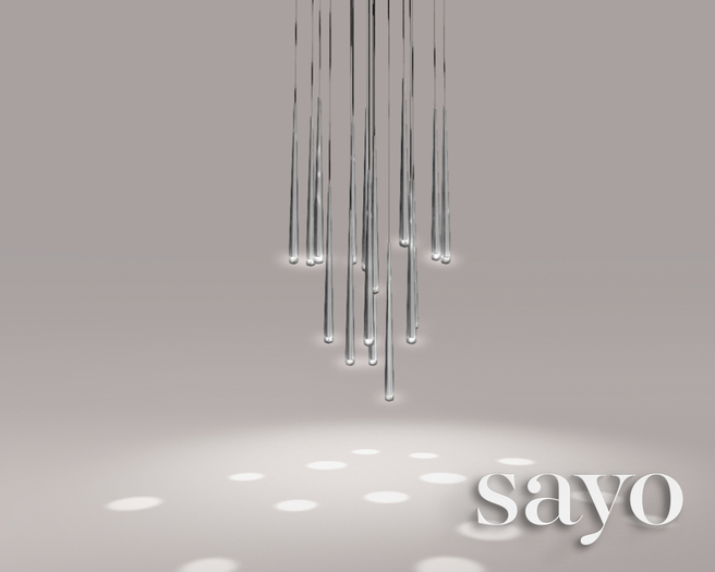 SAYO - Comet Chandelier - Silver