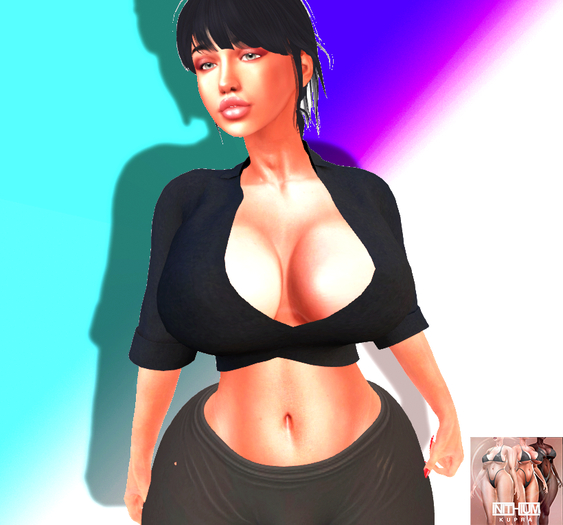 SiK Open Blouse Black Demo - Kupra