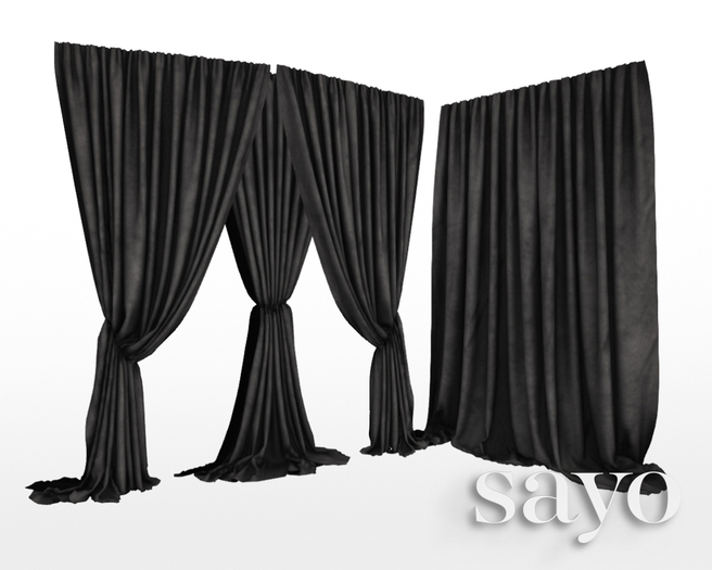 SAYO - Velvet Drapes - Ash