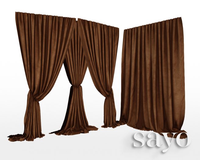 SAYO - Velvet Drapes - Copper