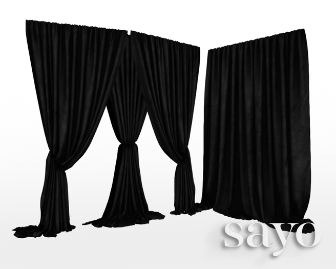 SAYO - Velvet Drapes - Soot
