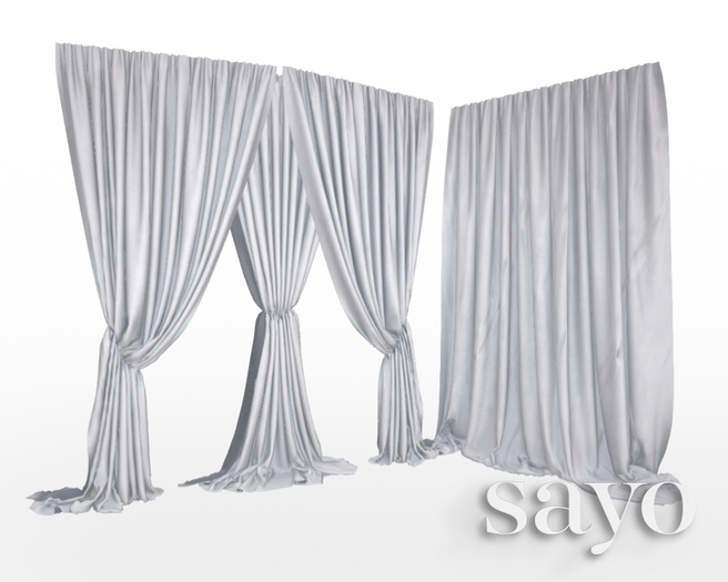SAYO - Velvet Drapes - Cloud