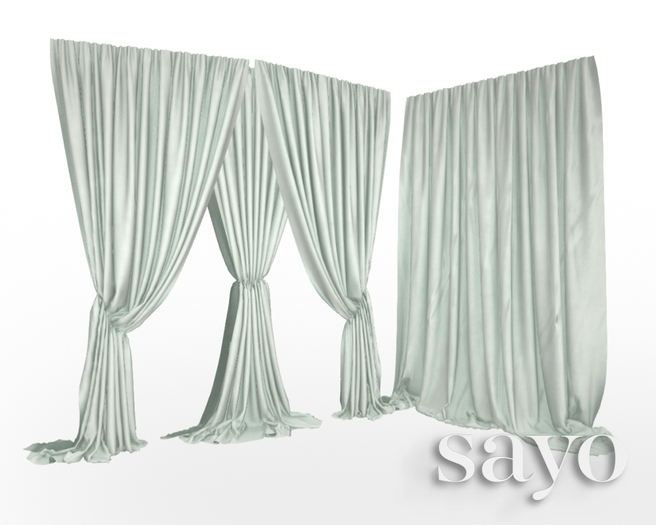 SAYO - Velvet Drapes - Mint