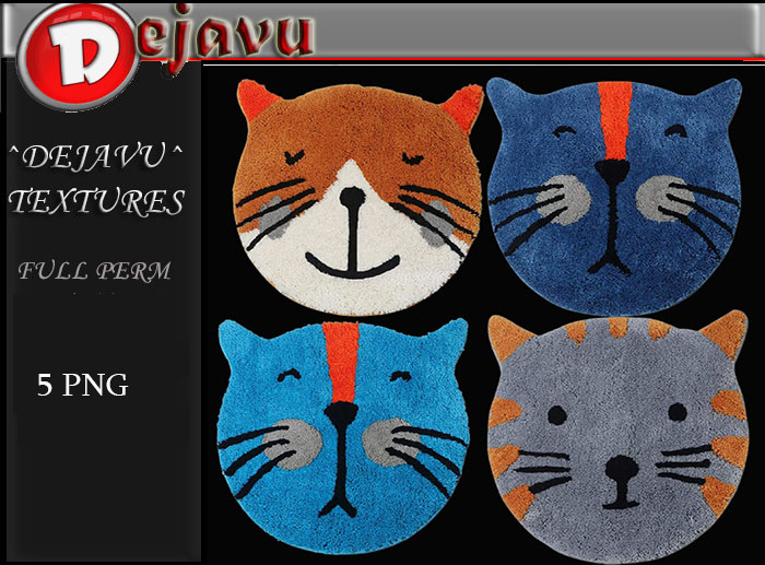 ^Dejavu^ Full Perm Cat  Rug Png 03
