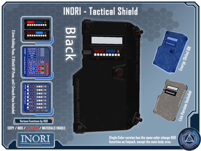 INORI - Tactical Shield Black