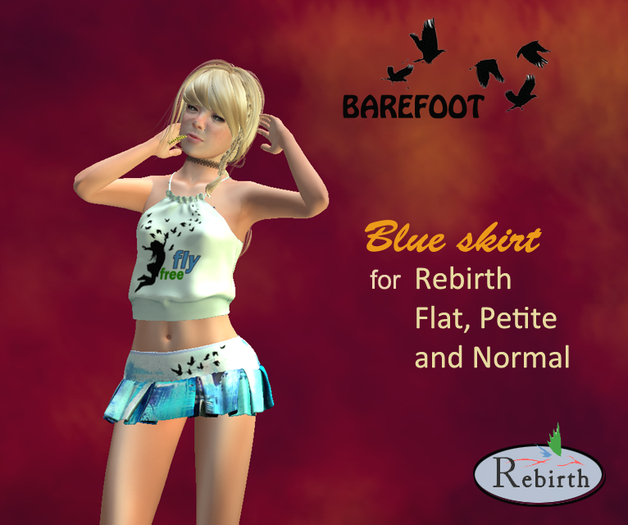 Blue skirt for Rebirth