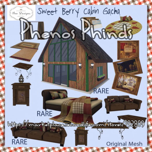 .:Bee Designs:. SB Cabin gacha # frames