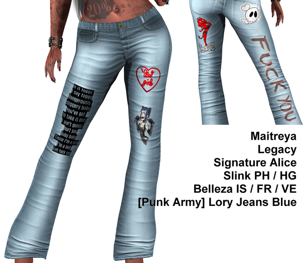 [Punk Army] Lory Jeans Blue