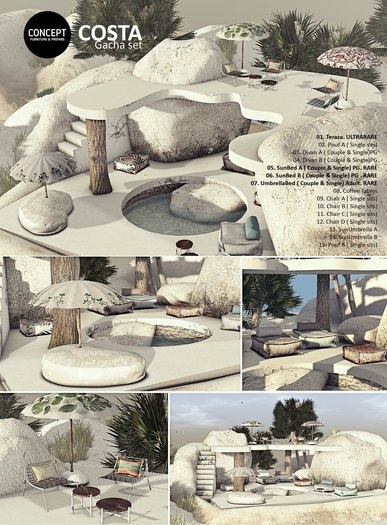 Concept} *06. COSTA. SunBed B. RARE