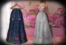 (*<*) 1313 Cheryl Skirt - Stonewashed