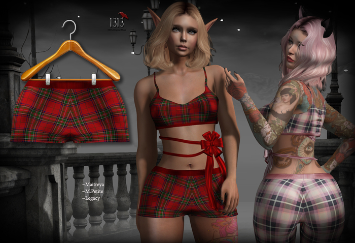 (*<*) 1313 Flannels Boxers - Holiday Red Plaid