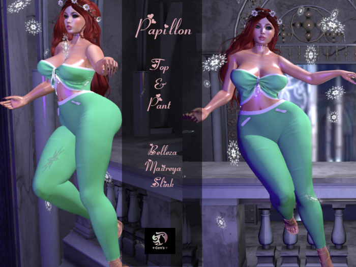 Cem's Legging and Top Papillon Green