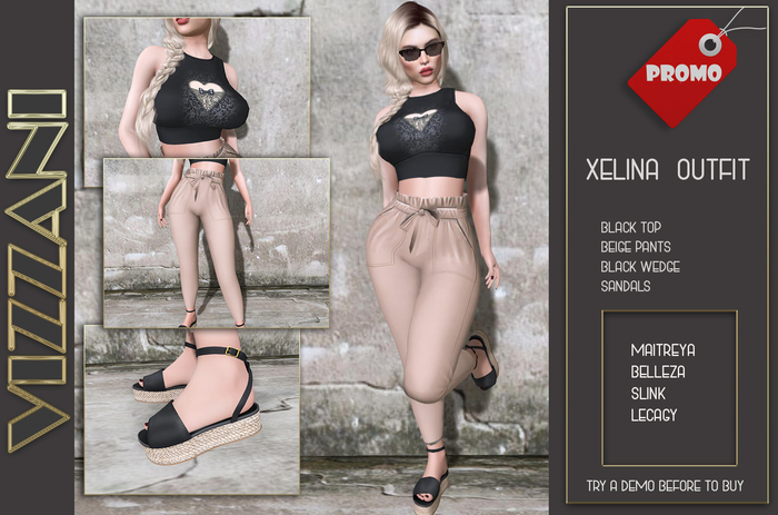 Second Life Marketplace - SEXY OUTFIT MESH MOD. XELINA - CREATED BY VIZZANI.