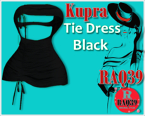 [R39] Kupra Tie Dress BLACK